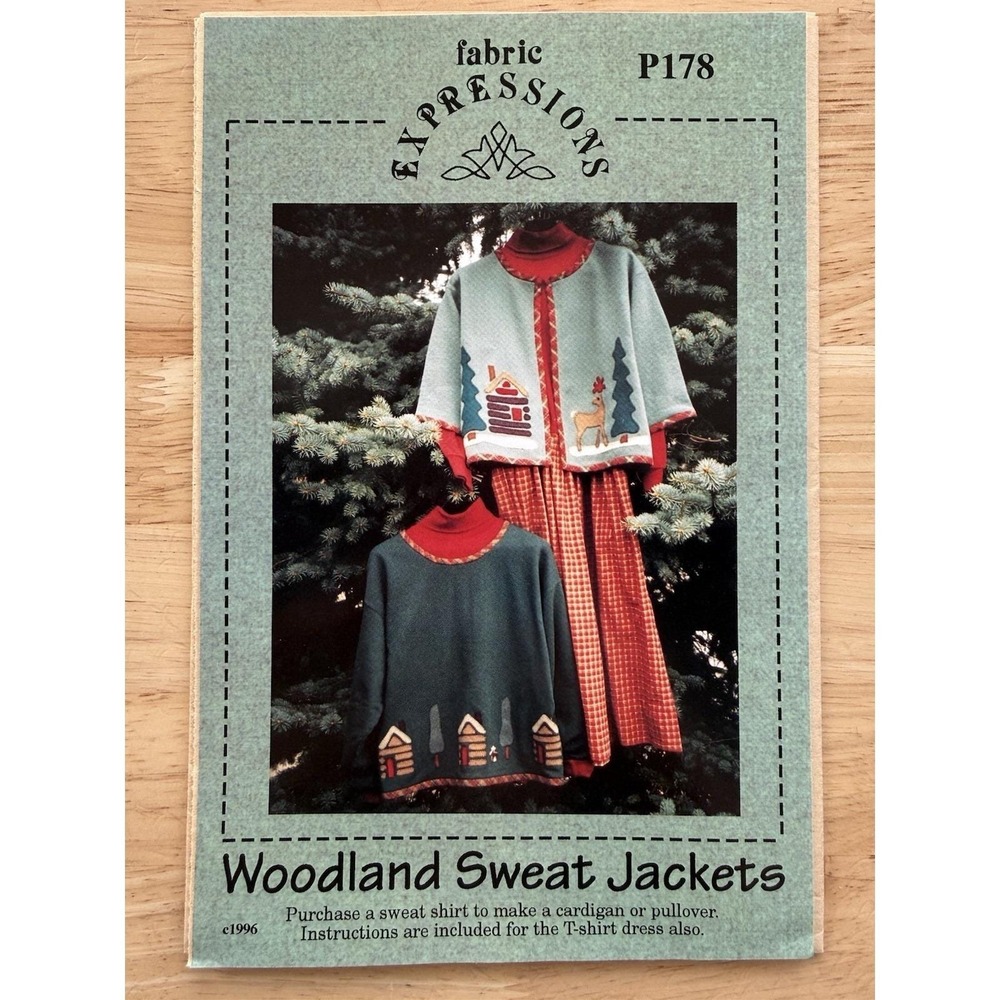 Woodland‎ Sweat Jackets & T-Shirt Dress Sewing Pattern by Fabric Expressions